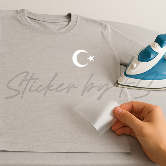 Ay Yildiz Bügelfoliemotiv für Textilien wie Shirts und Taschen