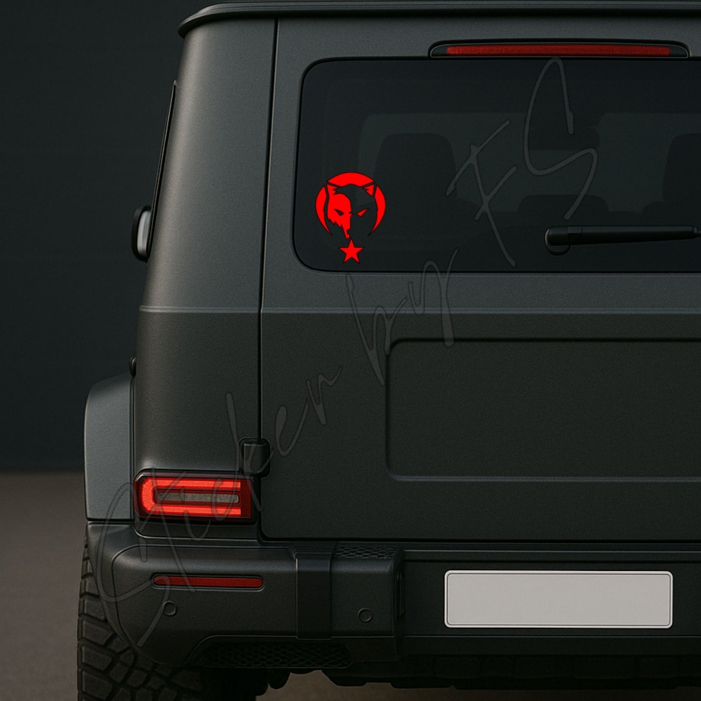Ay Yildiz Bozkurt Sticker Aufkleber Autosticker Carsticker Sticker für Laptop Türk Türkiye Turan Göktürk