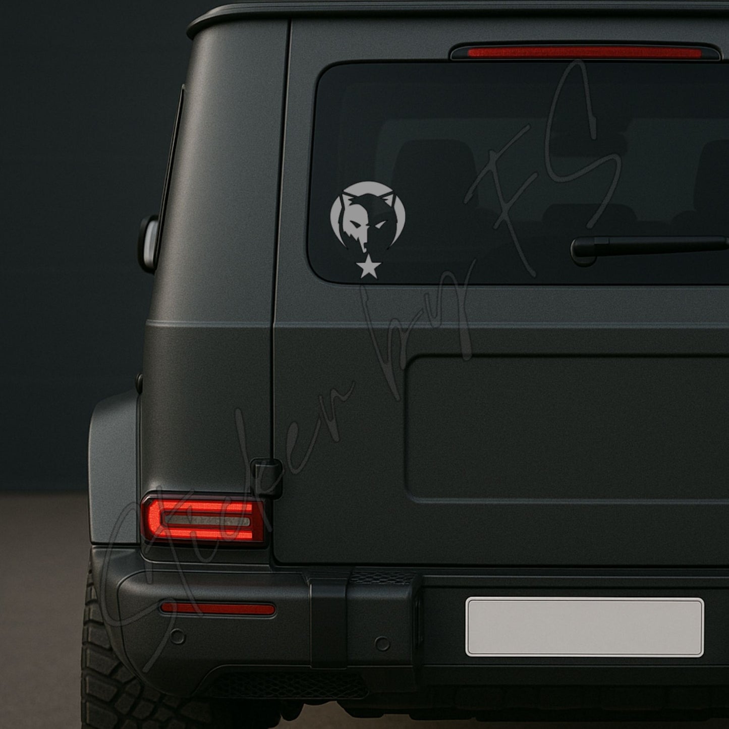 Ay Yıldız Bozkurt Aufkleber, wetterfest, ideal für Autos, Motorräder, Fensterscheiben und Laptops