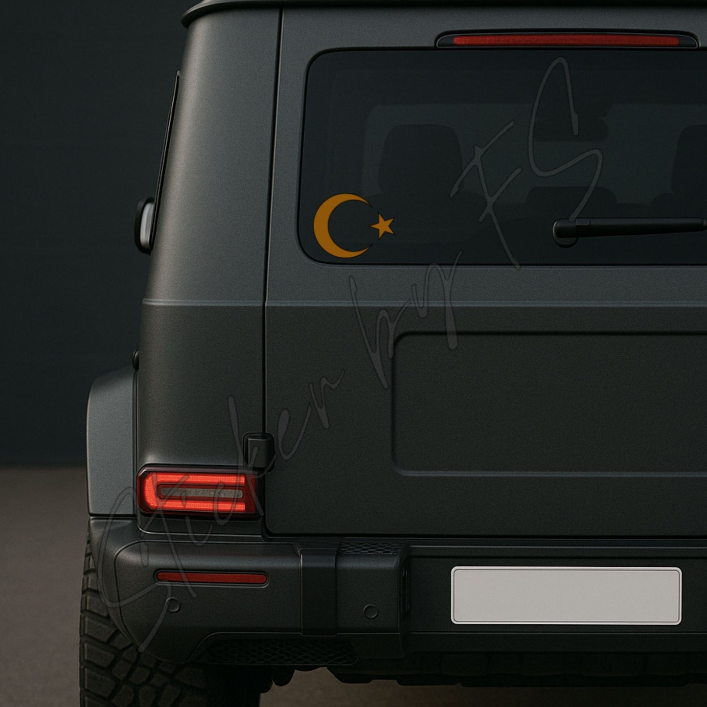Ay Yildiz Sticker Aufkleber Autosticker Carsticker Sticker für Laptop Türk Türkiye