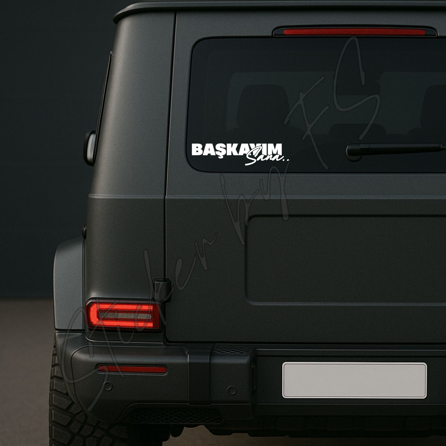 Baskayim Sana Sticker Aufkleber Autosticker Carsticker Sticker für Laptop Arkacam Yazilari