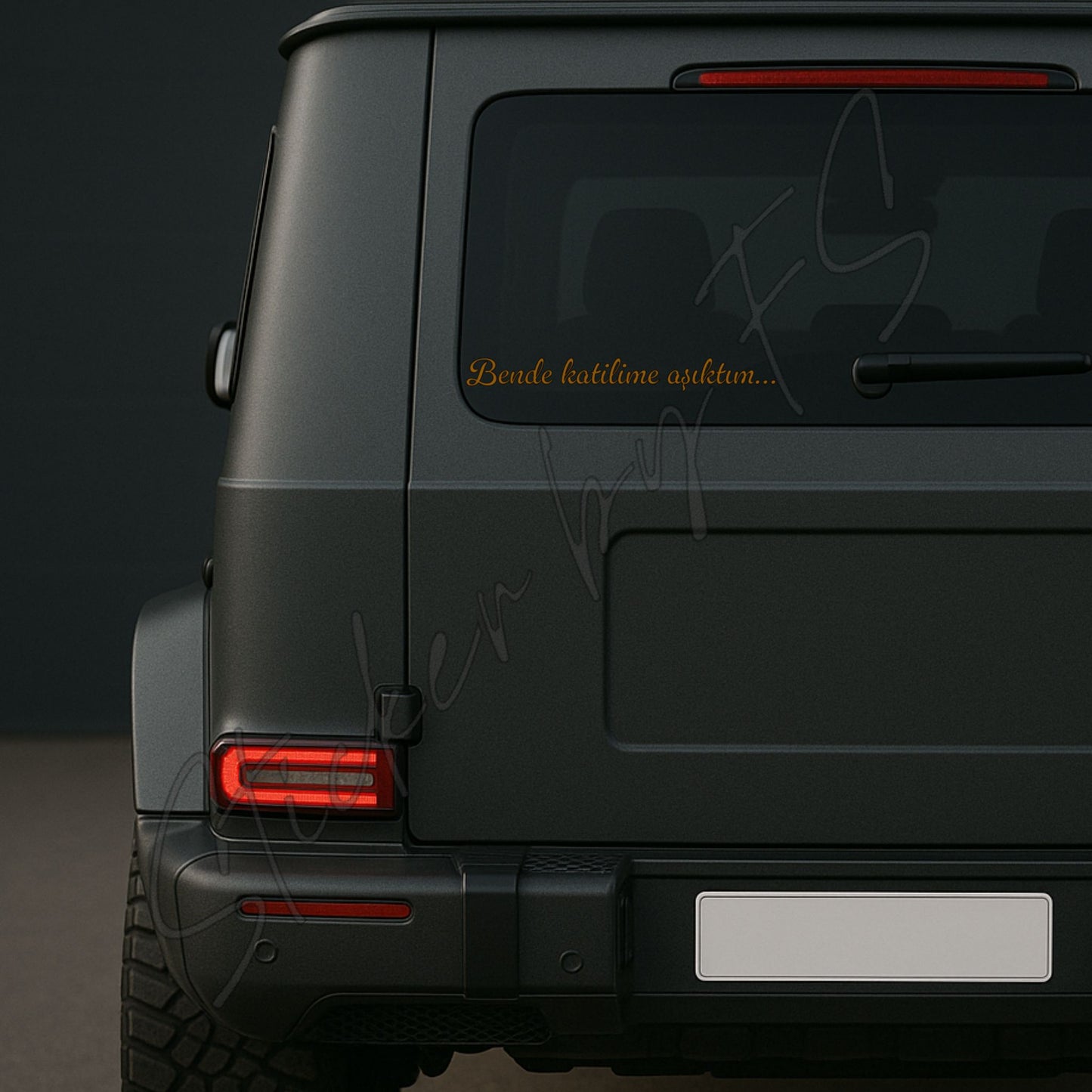 Bende katilime asiktim Sticker Aufkleber Semicenk Sticker für Auto Laptop Arkacam yazilari