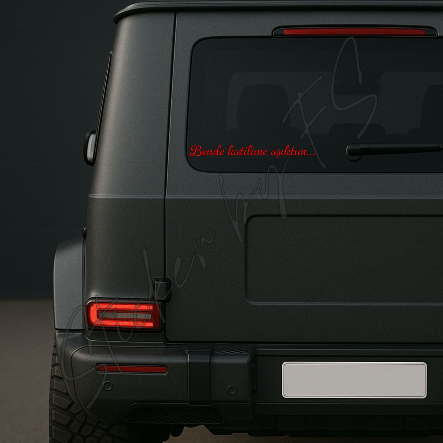 Bende katilime asiktim Sticker Aufkleber Semicenk Sticker für Auto Laptop Arkacam yazilari