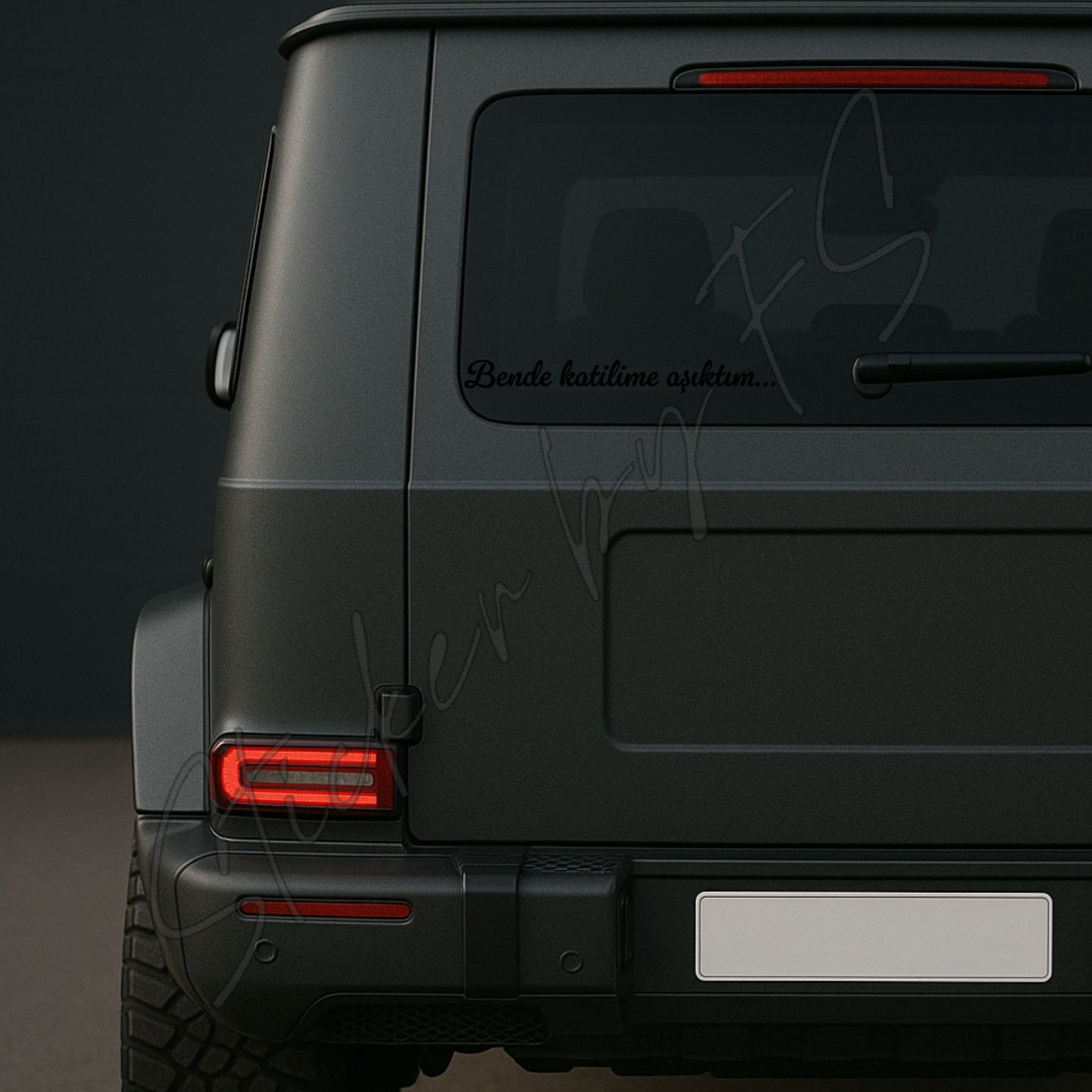 Bende katilime asiktim Sticker Aufkleber Semicenk Sticker für Auto Laptop Arkacam yazilari