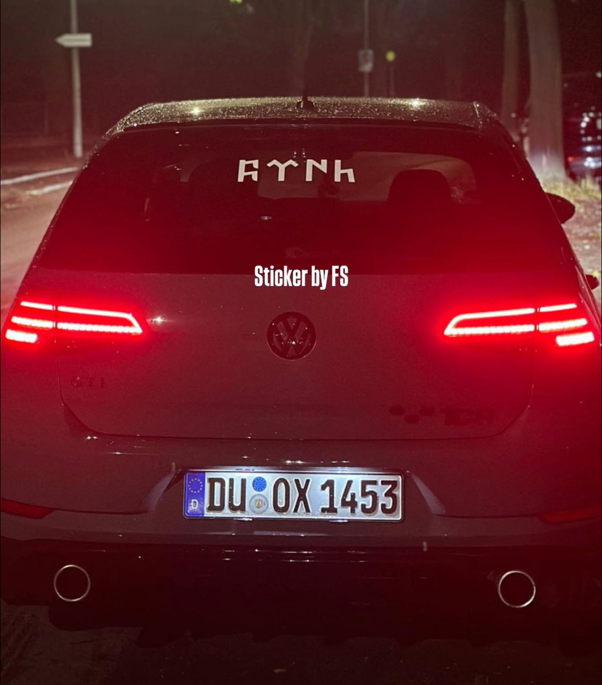 Göktürkce TÜRK Aufkleber, wetterfest, ideal für Autos, Motorräder, Fensterscheiben und Laptops