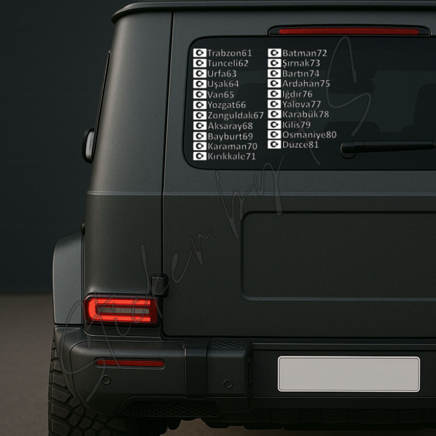 Memleket 2.0 61-81 Sticker – hochwertiger Aufkleber