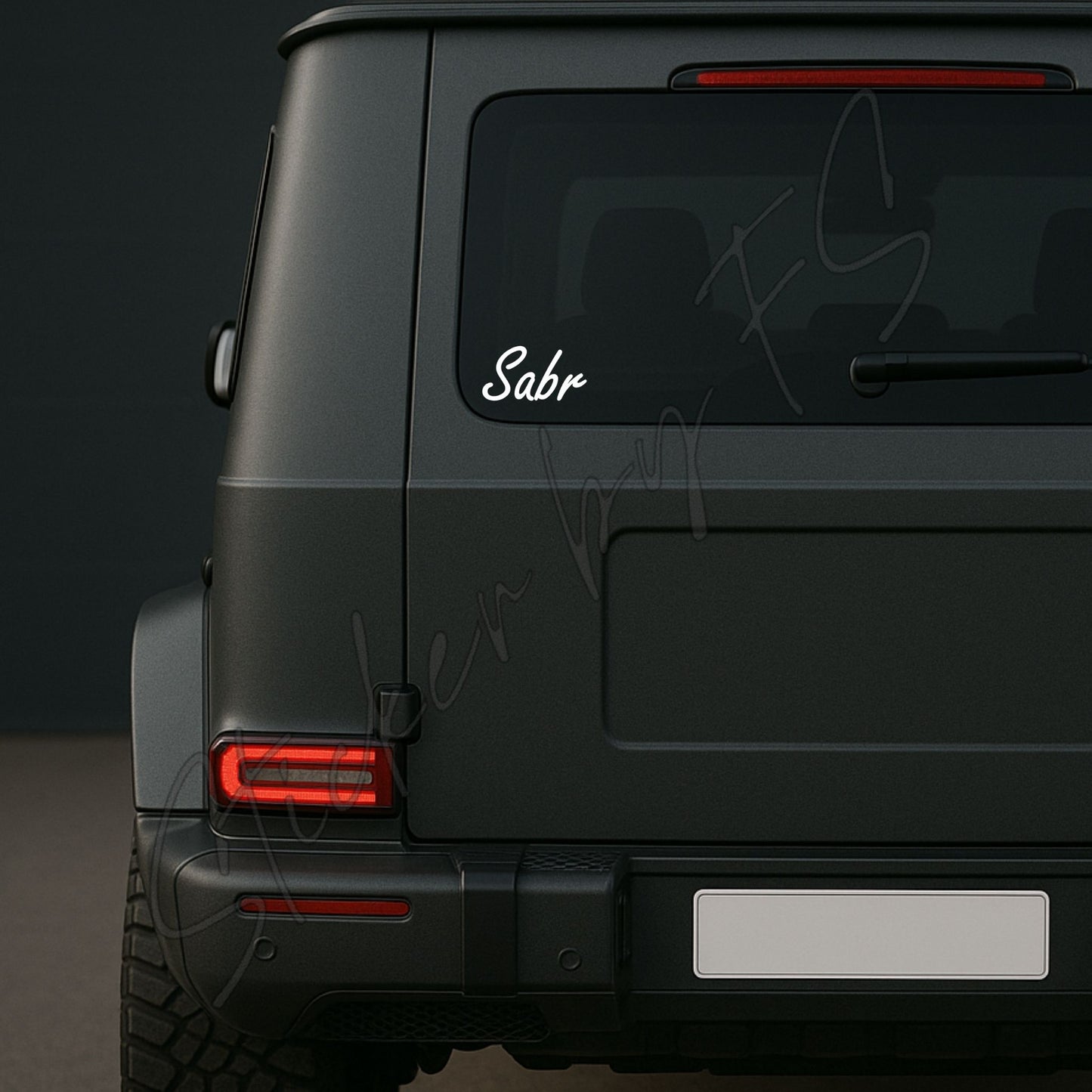 Sabr Aufkleber, wetterfest, ideal für Autos, Motorräder, Fensterscheiben und Laptops