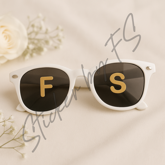 Personalisierte Sonnebrillen Aufkleber, wetterfest, ideal für Autos, Motorräder, Fensterscheiben und Laptops