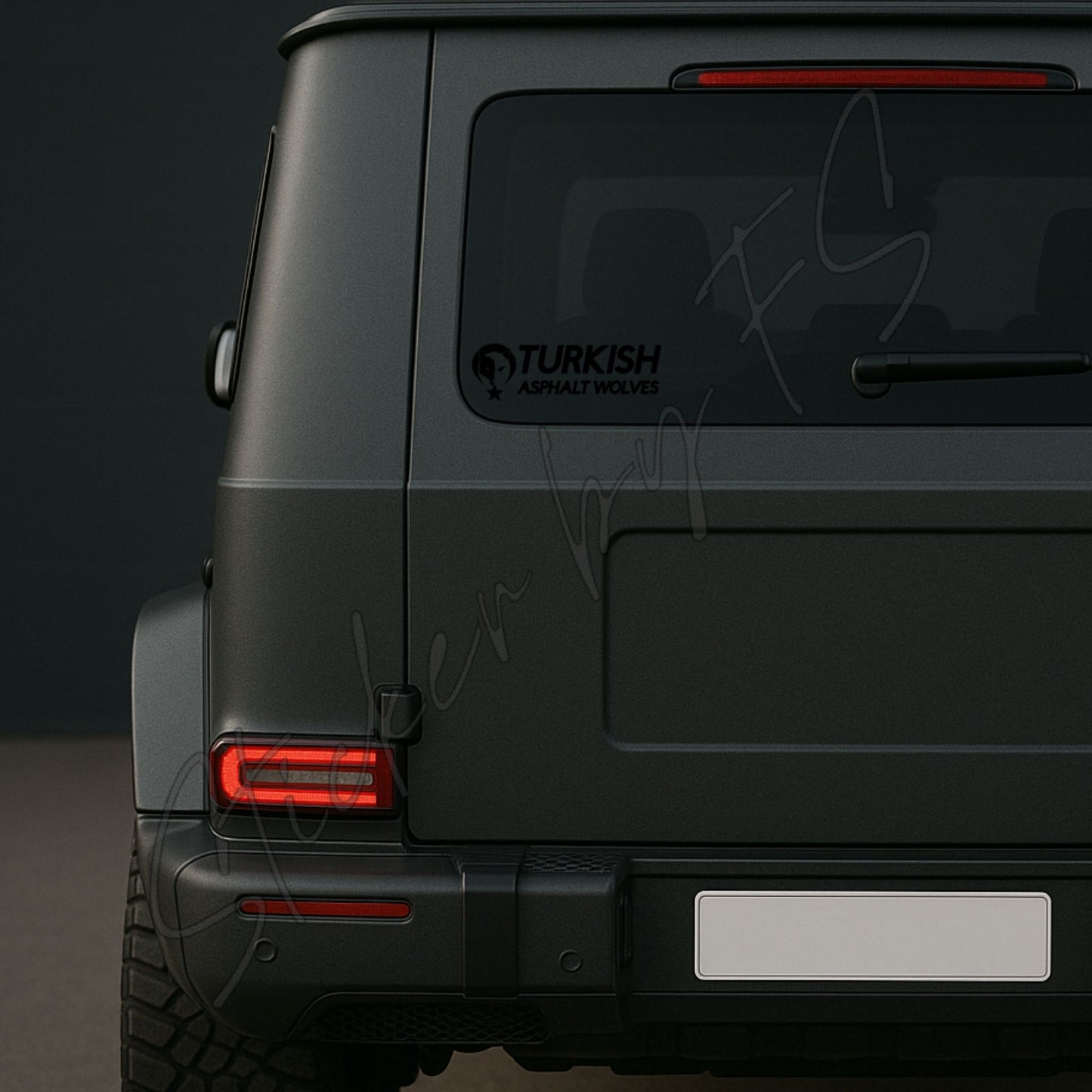 Turkish Asphaltwolves Göktürkce Sticker Aufkleber Autosticker Carsticker Sticker für Laptop Türk Türkiye Bozkurt