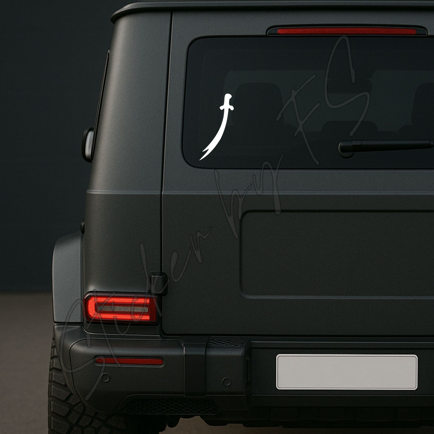 Hz. Ali Schwert Aufkleber, wetterfest, ideal für Autos, Motorräder, Fensterscheiben und Laptops