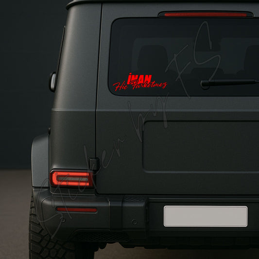 İnan Hiç Farketmez Aufkleber, wetterfest, ideal für Autos, Motorräder, Fensterscheiben und Laptops