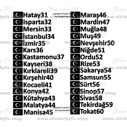 Memleket 2.0 31-60 Sticker – hochwertiger Aufkleber