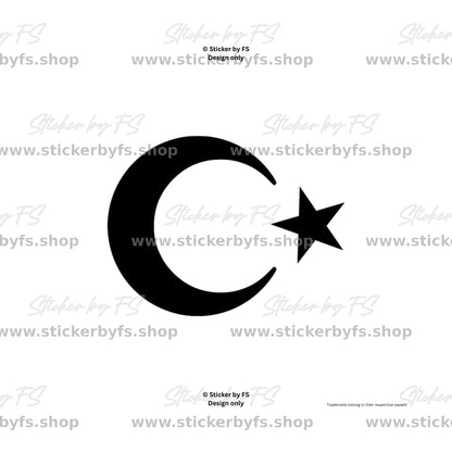 Ay Yıldız Sticker – hochwertiger Aufkleber