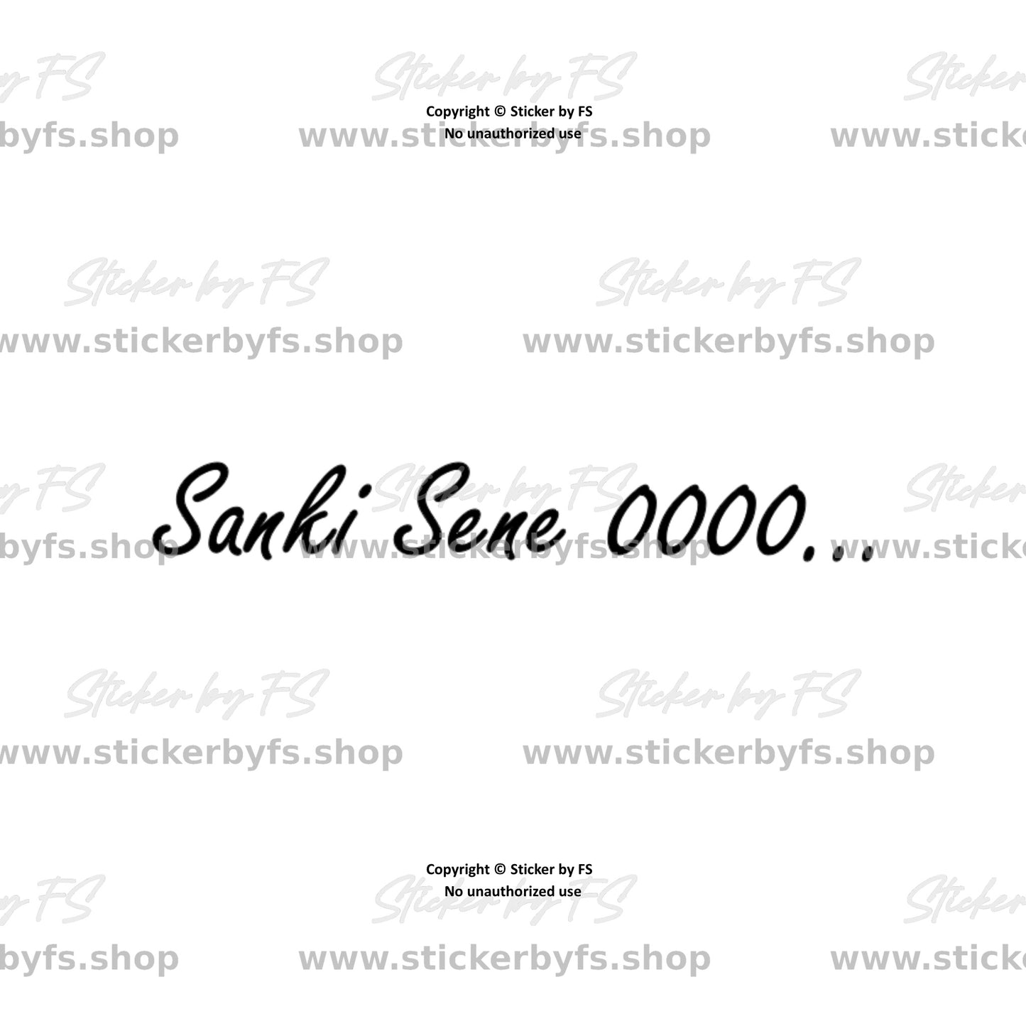 Sanki Sene XXXX… Sticker – high-quality sticker