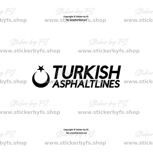 Turkish Asphaltlines Sticker – hochwertiger Aufkleber
