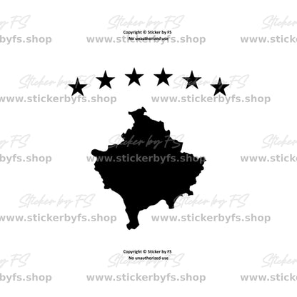 Kosovo Sticker – hochwertiger Aufkleber