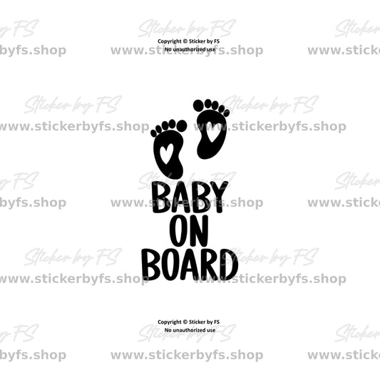 BABY ON BOARD Sticker – hochwertiger Aufkleber