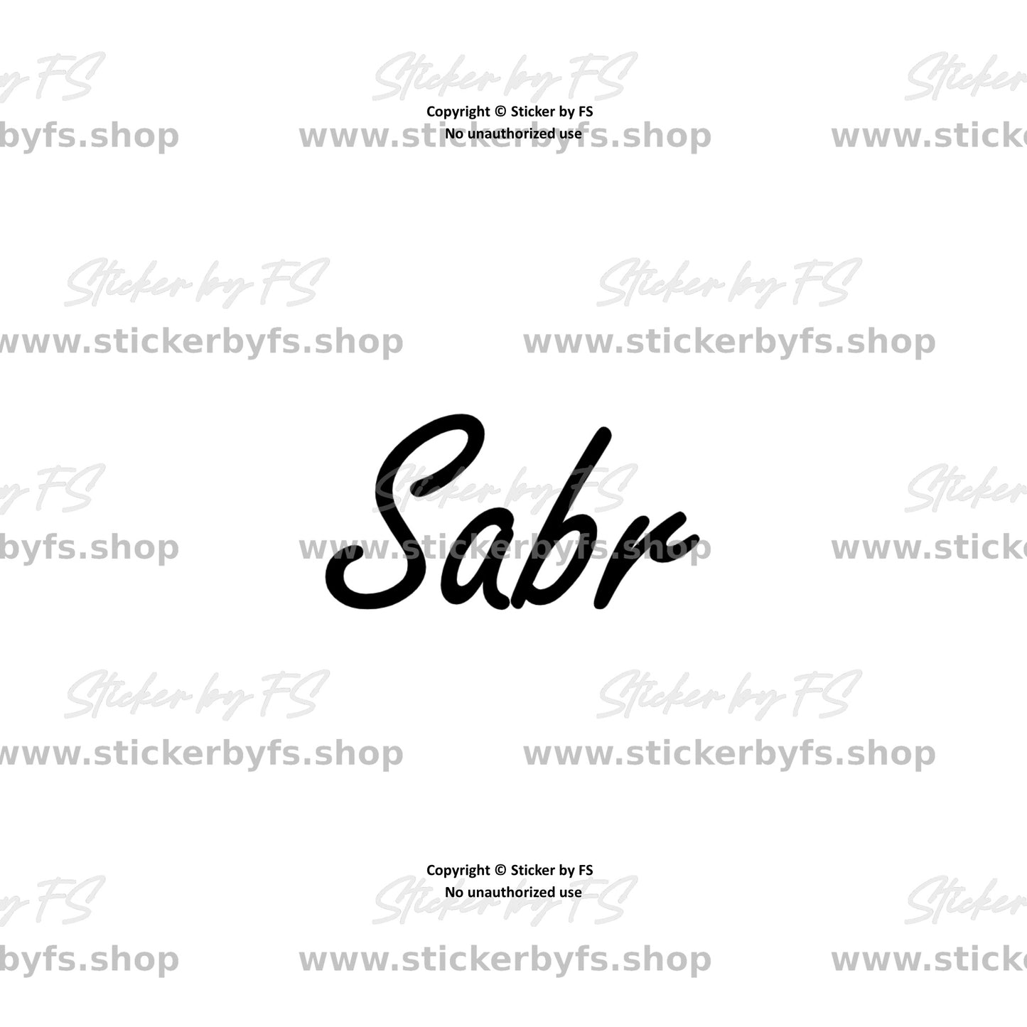 Sabr Sticker – hochwertiger Aufkleber