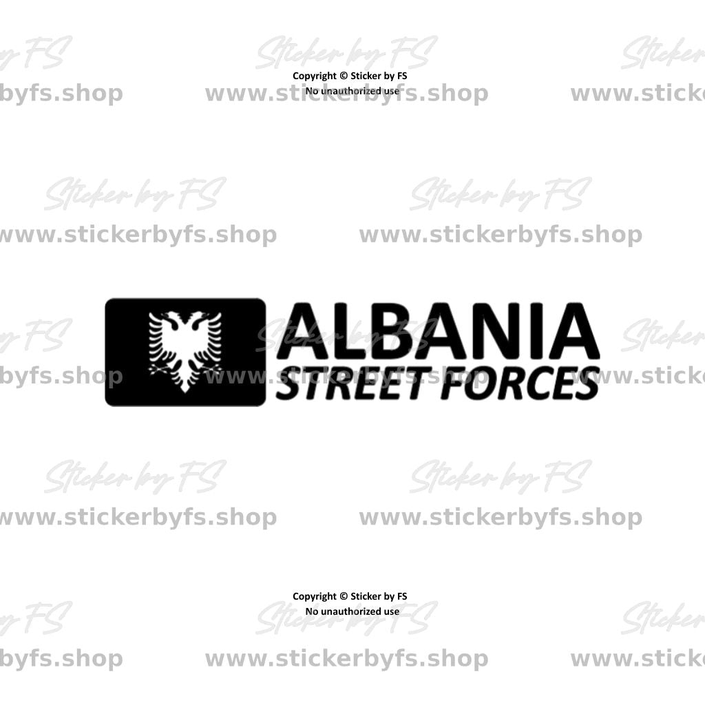 Albania Streetforces Sticker Design – hochwertiger Vinyl-Aufkleber (Sticker by FS)