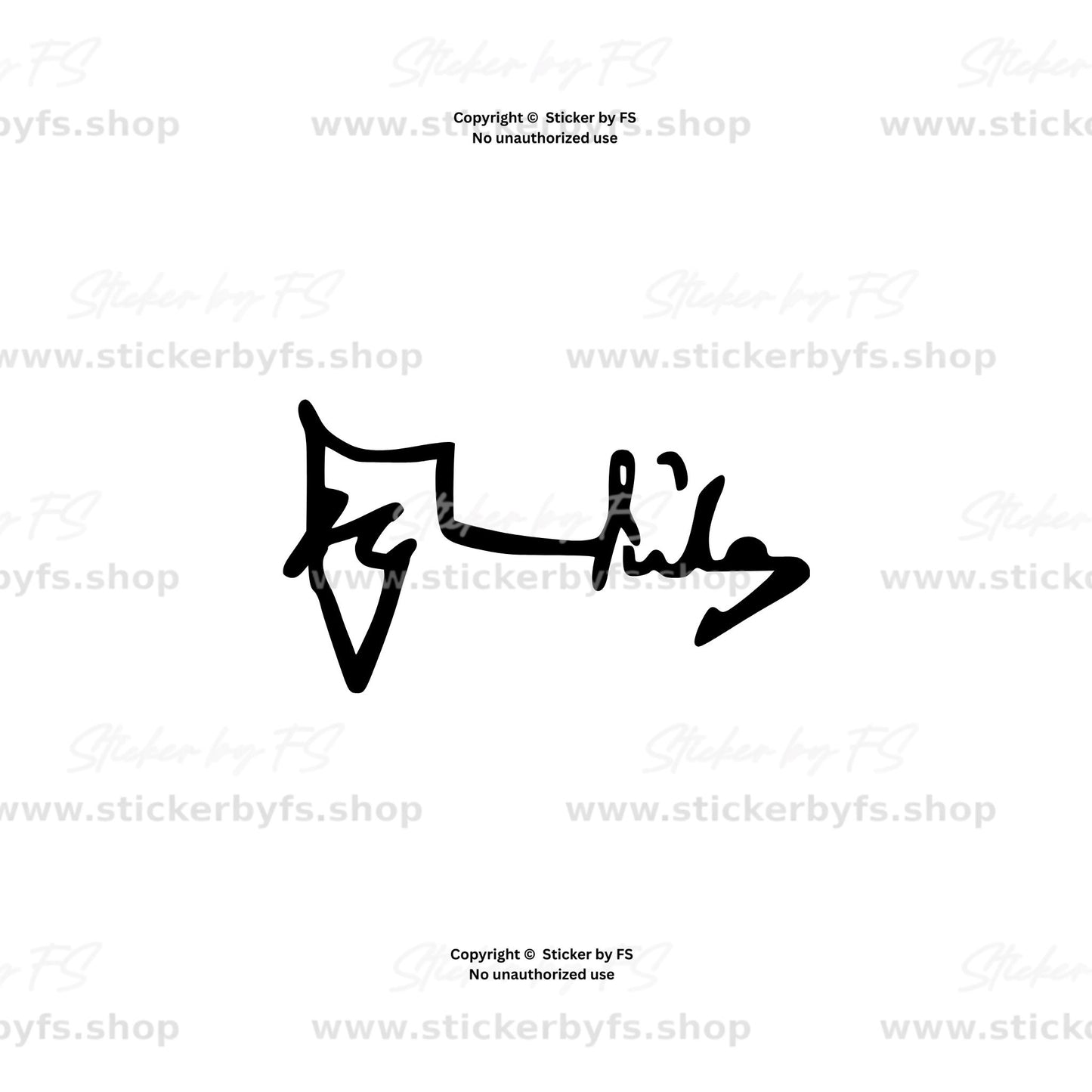 Alparslan Türkeş İmza Sticker Auto Aufkleber hochwertiger Schriftzug für Heckscheibe Fahrzeug Sticker by FS