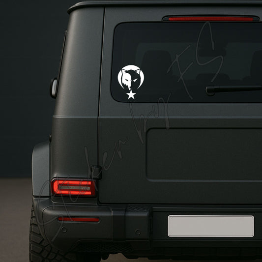 Ay Yildiz Bozkurt Sticker Aufkleber Autosticker Carsticker Sticker für Laptop Türk Türkiye Turan Göktürk