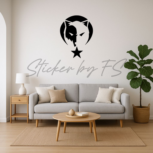 Ay Yildiz Bozkurt Wandsticker Wand Tattoo Homedecoration