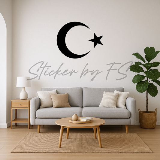 Ay Yildiz Wandsticker Wand Tattoo Homedecoration Türkiye