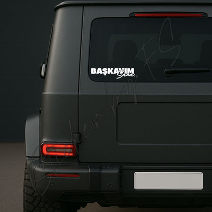 Başkayım Sana.. Aufkleber, wetterfest, ideal für Autos, Motorräder, Fensterscheiben und Laptops