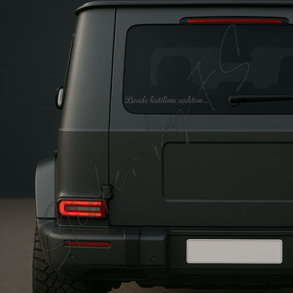 Bende katilime asiktim… Sticker – hochwertiger Aufkleber Sticker / Aufkleber