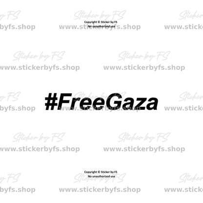 #FreeGaza Sticker – hochwertiger Aufkleber