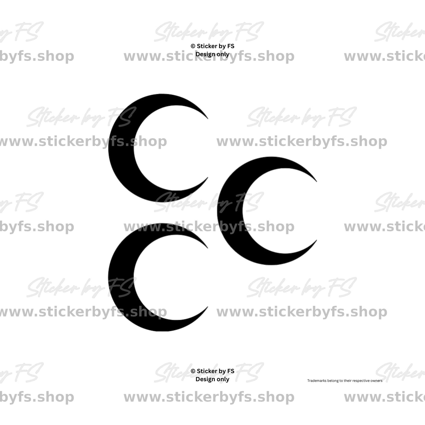 Üç Hilal Sticker – hochwertiger Aufkleber