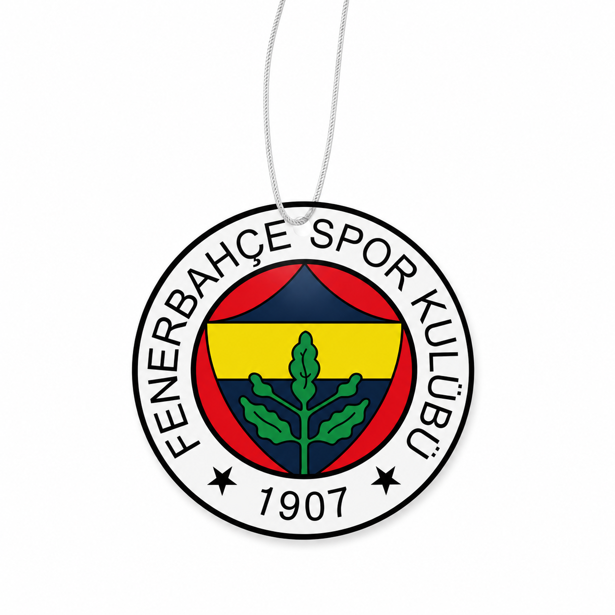 Fenerbahçe Duftbaum mit rundem Vereinslogo und 1907 Schriftzug