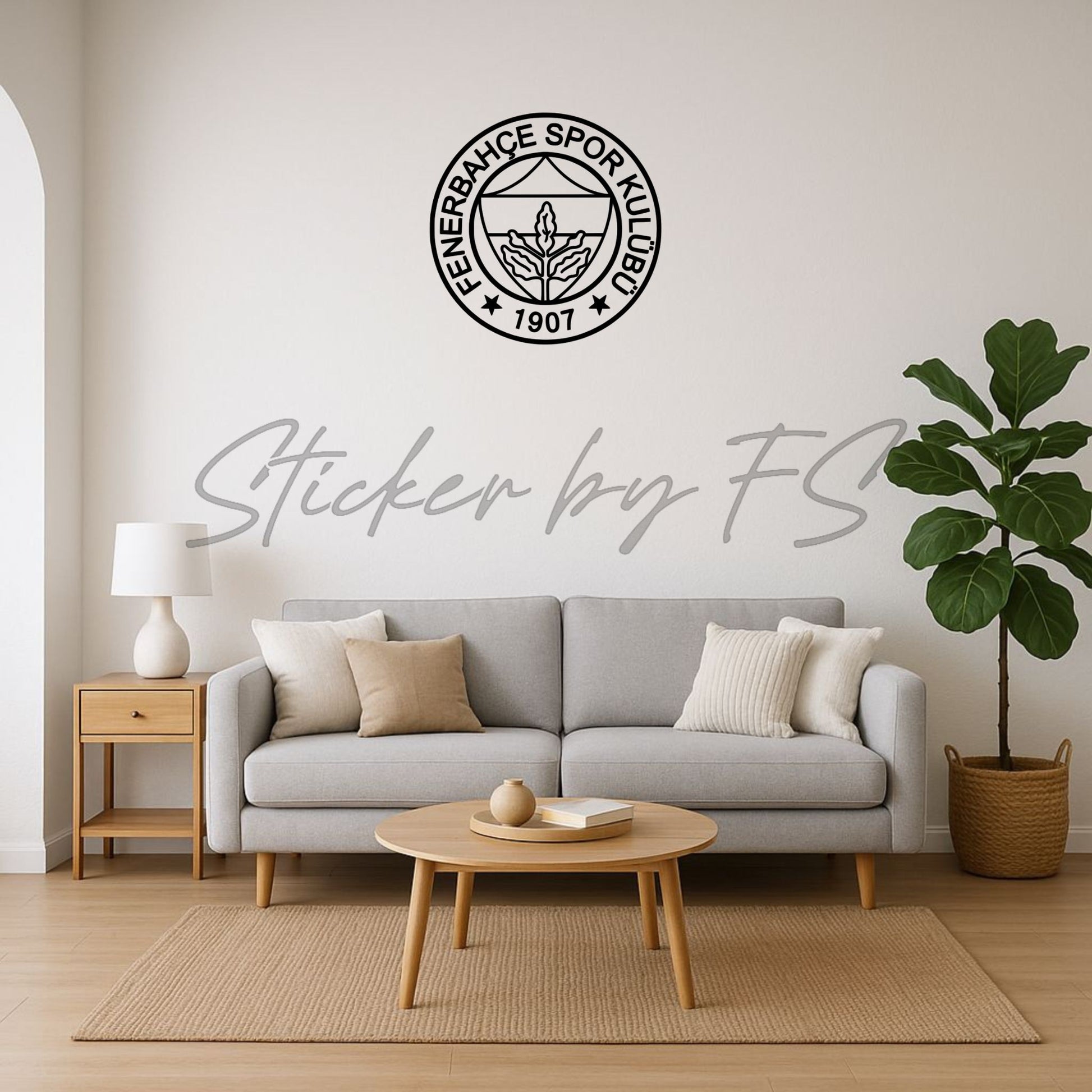 Fenerbahçe Fan Sticker – Gelb Blau Vereinswappen für echte Unterstützer