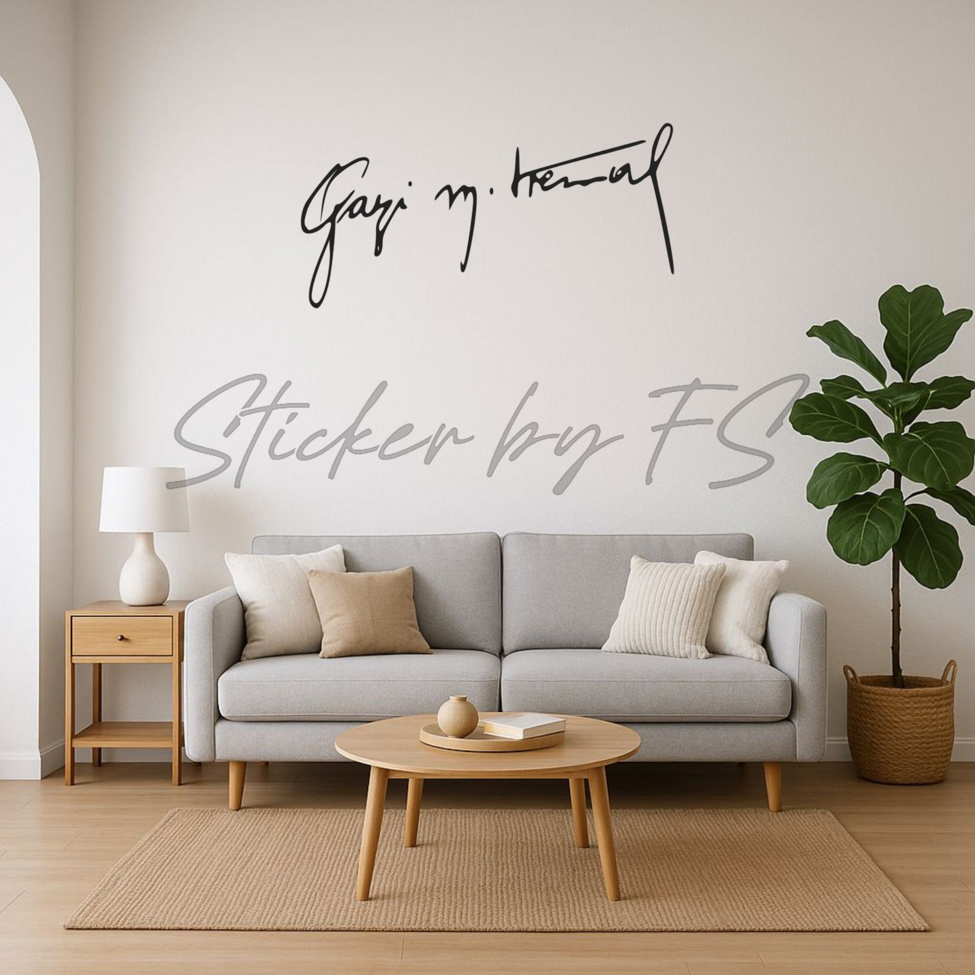 Gazi M. Kemal Atatürk imza Wandtattoo – Historische Signatur als Wandsticker