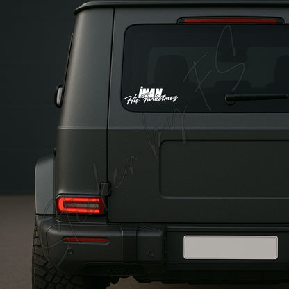 İnan Hiç Farketmez Aufkleber, wetterfest, ideal für Autos, Motorräder, Fensterscheiben und Laptops