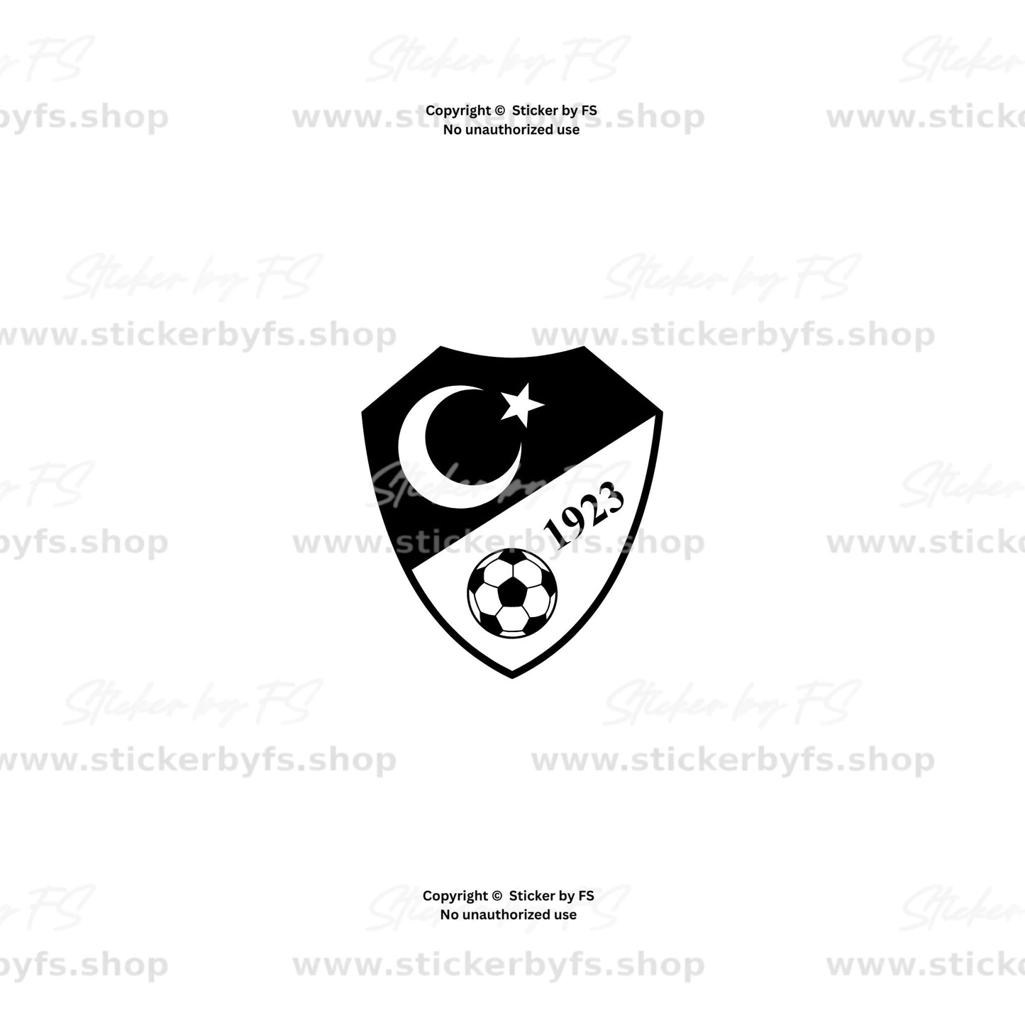 Milli Takım Logo Sticker der türkischen Nationalmannschaft als Auto Aufkleber in verschiedenen Farben. Hochwertiger Türkei Sticker mit Halbmond, Stern und Fußballsymbol für Heckklappe, Scheibe oder Karosserie. Wetterfest und UV-beständig.