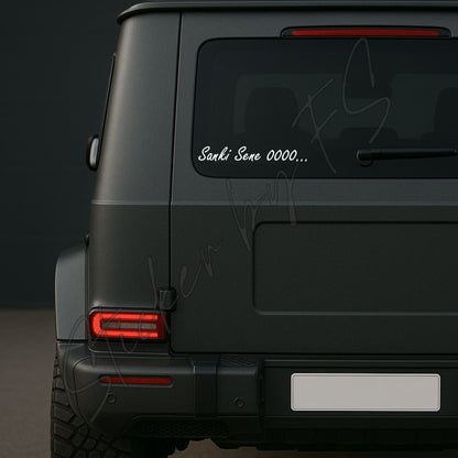Sanki Sene XXXX Sticker für Auto, Laptop Motorrad Aufkleber Autosticker Carsticker Arkacam yazilari