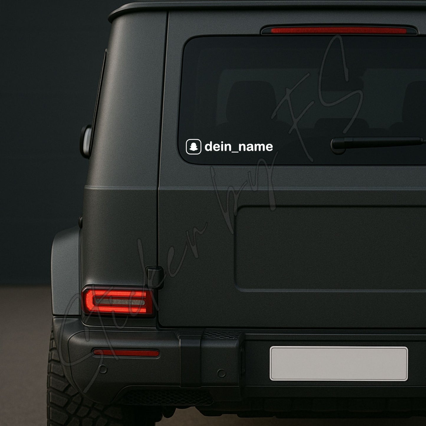 Snapchat Name Sticker Aufkleber Autosticker Carsticker Social Media