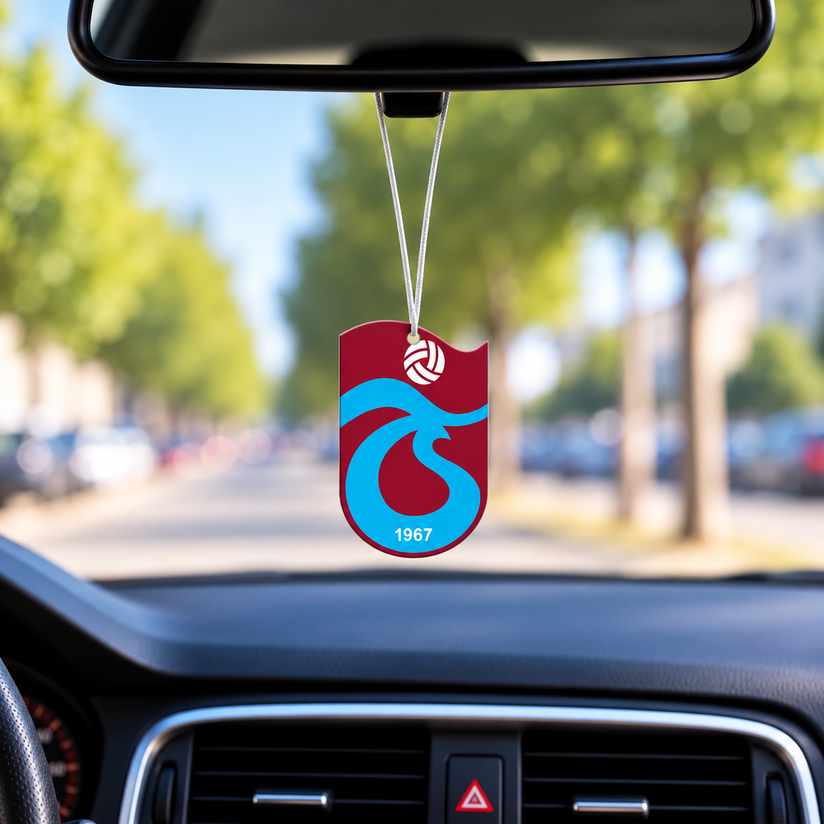 Trabzonspor Duftbaum 1967 im Auto mit Vereinsmotiv ifür Auto, Wohnräume und Büro