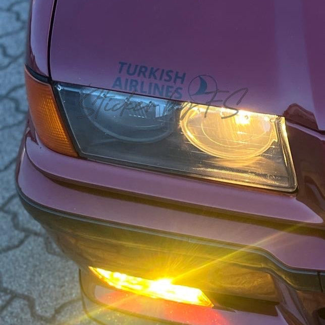 Turkish Airlines THY Sticker Aufkleber Autosticker Carsticker Sticker für Laptop