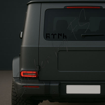 Göktürkce Türk Sticker Aufkleber Autosticker Carsticker Sticker für Laptop Türk Türkiye Bozkurt