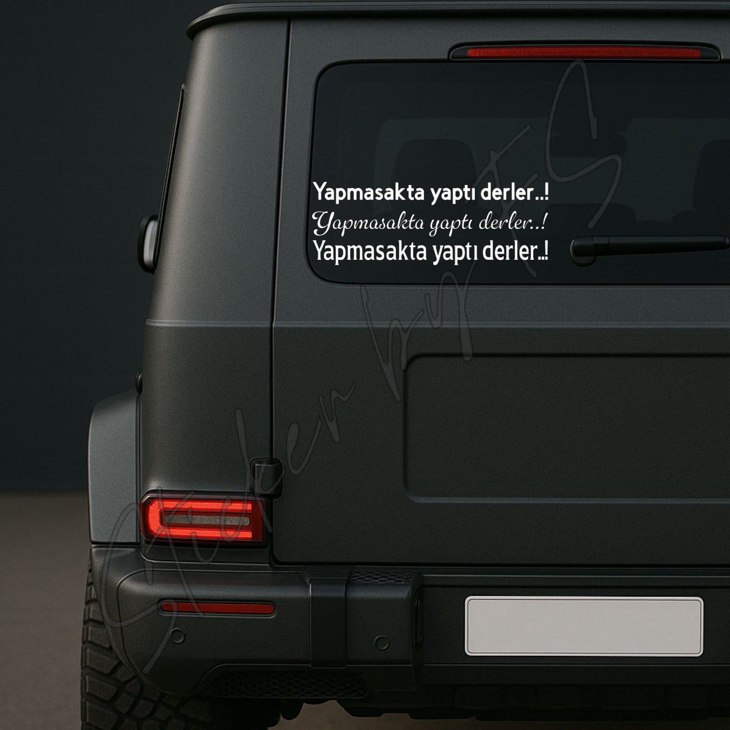 Arkacam Yazilari Sticker Aufkleber