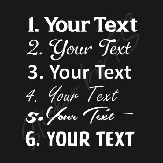 Dein Wunschtext bis 30cm Sticker – hochwertiger Aufkleber