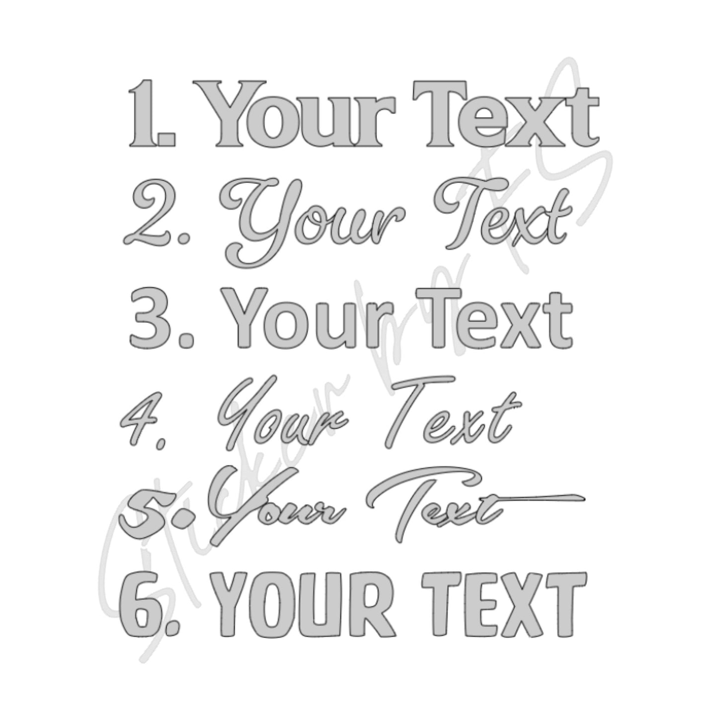 Dein Wunschtext bis 30cm Sticker – hochwertiger Aufkleber