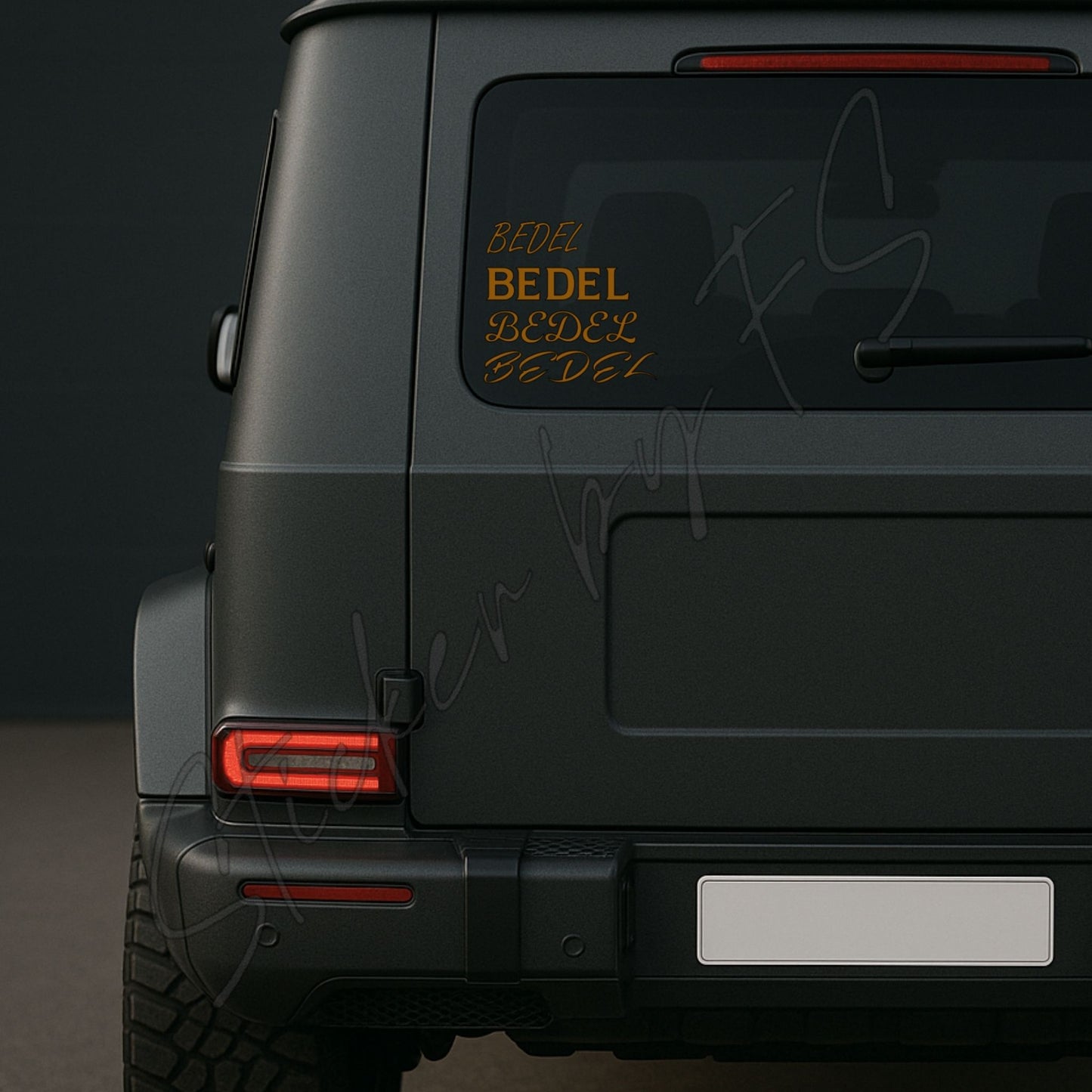 Bedel Sticker Aufkleber Autosticker Carsticker Arkacam Yazilari