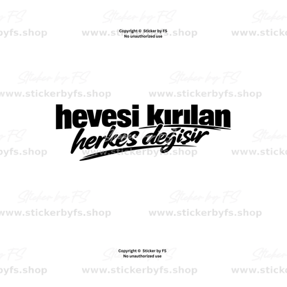 hevesi kırılan herkes değişir sticker türkisch autoaufkleber – türkischer heckscheibenaufkleber, autoscheiben sticker, kfz schriftzug