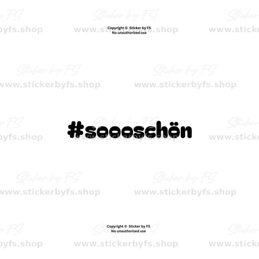 #soooschön Sticker